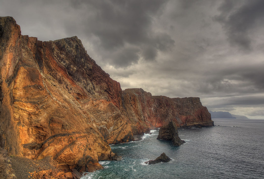 météo menaçante sur la pointe de Sao Lourenco