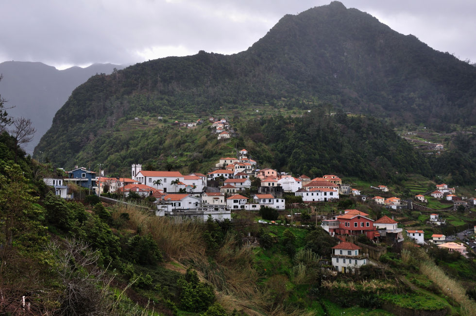 View of the village of Boaventura, Madeira
