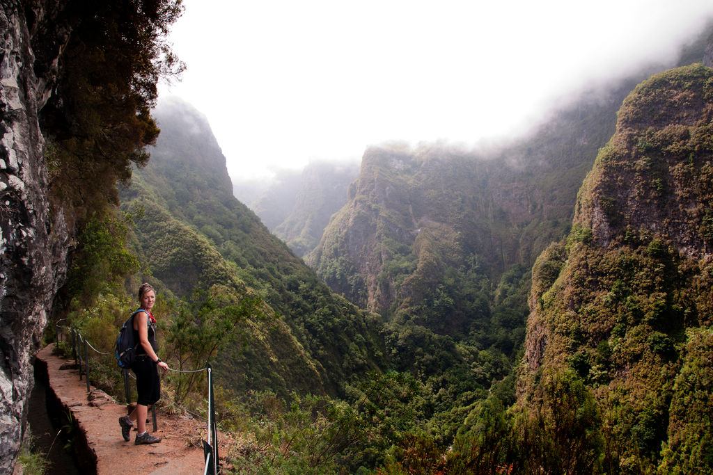 views of the picos and primary forest from the Caldeirao Verde Hike