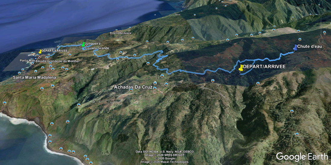 Google Earth La levada Do Moinho, vue avec Google Earth