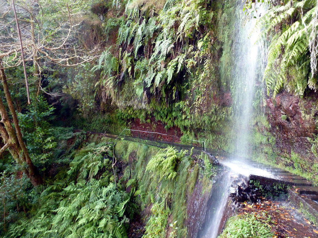 Cascade sur le chemin de la levada do Rei bonito