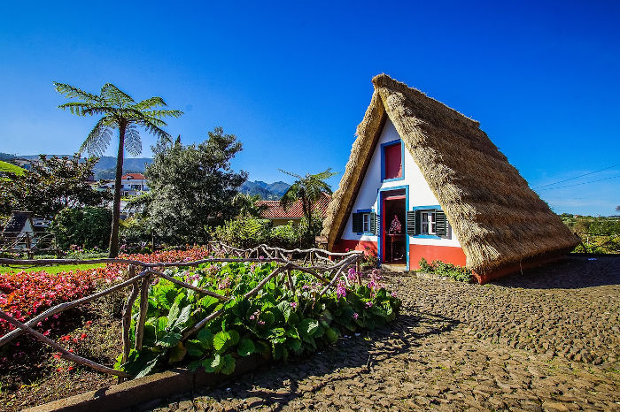 Typical Madeira house in Santana