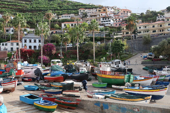 Small fishing port in Madeira