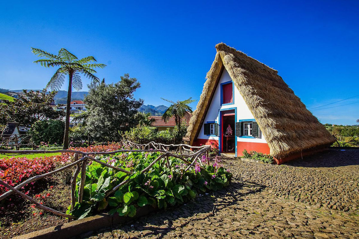 Maison typique de Madère à Santana