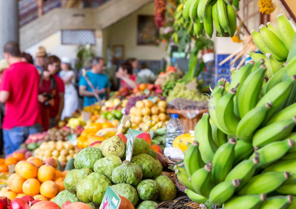 Couleurs de fruits et légumes - marché de Funchal