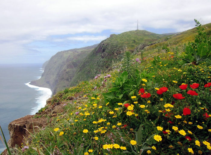 La côte nord-ouest fleurie de Madère, depuis le ponta do Farol