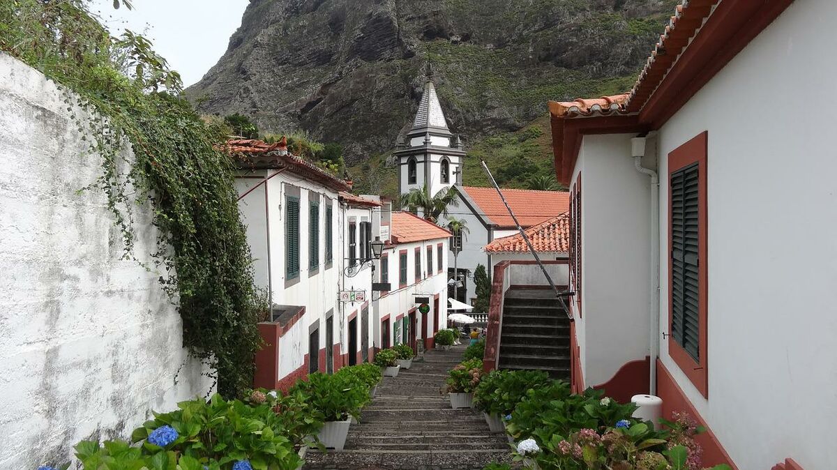 Church in a village at Madeira